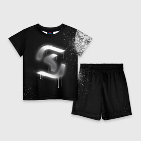 Детский костюм с шортами 3D с принтом cs:go   SK Gaming (Black collection) в Тюмени,  |  | Тематика изображения на принте: cs | csgo | sk | го | кс | ск