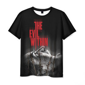 Мужская футболка 3D с принтом The Evil Within в Тюмени, 100% полиэфир | прямой крой, круглый вырез горловины, длина до линии бедер | evil | horror | зло | ужас | хоррор