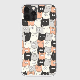 Чехол для iPhone 12 Pro Max с принтом Котики в Тюмени, Силикон |  | котейки | коты | кошки