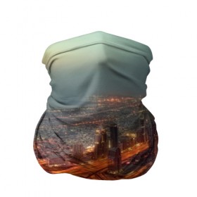 Бандана-труба 3D с принтом Арабские Эмираты в Тюмени, 100% полиэстер, ткань с особыми свойствами — Activecool | плотность 150‒180 г/м2; хорошо тянется, но сохраняет форму | Тематика изображения на принте: город | пейзаж