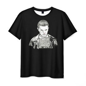 Мужская футболка 3D с принтом Очень странные дела в Тюмени, 100% полиэфир | прямой крой, круглый вырез горловины, длина до линии бедер | eleven | stranger things