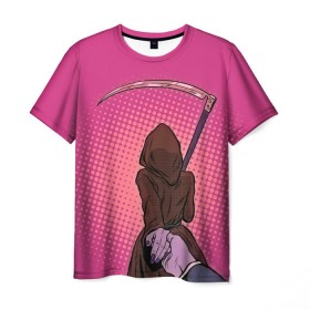 Мужская футболка 3D с принтом Follow the girl в Тюмени, 100% полиэфир | прямой крой, круглый вырез горловины, длина до линии бедер | иди за мной