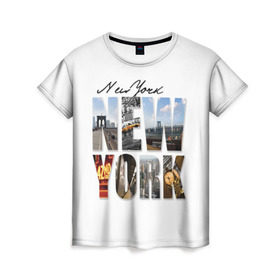 Женская футболка 3D с принтом Улицы Нью-Йорка в Тюмени, 100% полиэфир ( синтетическое хлопкоподобное полотно) | прямой крой, круглый вырез горловины, длина до линии бедер | new | us | york | город | соединенные штаты америки | сша