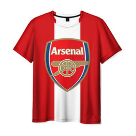 Мужская футболка 3D с принтом Арсенал в Тюмени, 100% полиэфир | прямой крой, круглый вырез горловины, длина до линии бедер | arsenal | ozil | sanchez | лондон | озил | санчес | футбол