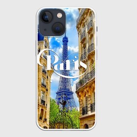 Чехол для iPhone 13 mini с принтом Париж, Эйфелева башня в Тюмени,  |  | architecture | city | eiffel tower | houses | paris | street | the sky | архитектура | город | дома | небо | париж | улица | эйфелева башня