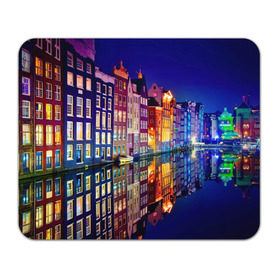 Коврик прямоугольный с принтом Амстердама, Нидерланды в Тюмени, натуральный каучук | размер 230 х 185 мм; запечатка лицевой стороны | amsterdam | boat | bright | color | lights | night | pier | rainbow | reflection | the city | the netherlands | the strait | water | амстердама | вода | город | лодка | нидерланды | ночь | огни | отражение | причал | пролив | радуга | цвет | яркий