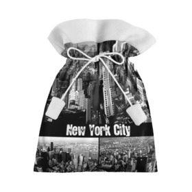Подарочный 3D мешок с принтом Улицы Нью-Йорка в Тюмени, 100% полиэстер | Размер: 29*39 см | Тематика изображения на принте: city | collage | houses | new york | skyscrapers | streets | usa | город | дома | коллаж | нью йорка | сша | улицы