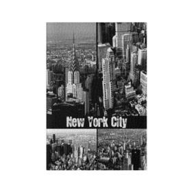 Обложка для паспорта матовая кожа с принтом Улицы Нью-Йорка в Тюмени, натуральная матовая кожа | размер 19,3 х 13,7 см; прозрачные пластиковые крепления | city | collage | houses | new york | skyscrapers | streets | usa | город | дома | коллаж | нью йорка | сша | улицы
