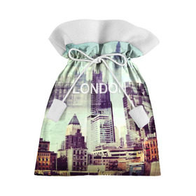 Подарочный 3D мешок с принтом Улицы Лондона в Тюмени, 100% полиэстер | Размер: 29*39 см | collage | england | london | англия | коллаж | лондон
