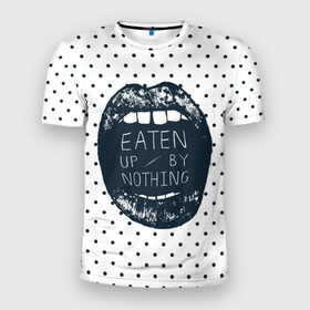 Мужская футболка 3D спортивная с принтом Eaten Up By Nothing в Тюмени, 100% полиэстер с улучшенными характеристиками | приталенный силуэт, круглая горловина, широкие плечи, сужается к линии бедра | Тематика изображения на принте: 