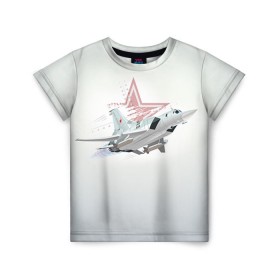 Детская футболка 3D с принтом Ту-22 в Тюмени, 100% гипоаллергенный полиэфир | прямой крой, круглый вырез горловины, длина до линии бедер, чуть спущенное плечо, ткань немного тянется | авиация