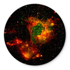 Коврик круглый с принтом Космос в Тюмени, резина и полиэстер | круглая форма, изображение наносится на всю лицевую часть | space | star | вселенная | звезды | земля | космический | космос | плеяды | пространство