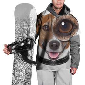 Накидка на куртку 3D с принтом Джек рассел с лупой в Тюмени, 100% полиэстер |  | волкодав | дворняжка | джек | джек рассел | домашние животные | любимец | мопс | овчарка | пес | песик | питомец | рассел | сенбернар | собака | собачка