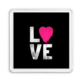 Магнит 55*55 с принтом Love в Тюмени, Пластик | Размер: 65*65 мм; Размер печати: 55*55 мм | amour | faith | happy | heart | hope | love | амур | вера | любовь | надежда | сердце | счастье