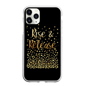 Чехол для iPhone 11 Pro матовый с принтом Rise & Release в Тюмени, Силикон |  | Тематика изображения на принте: gold | luxury | motivation | release | rise | vip | золото | лакшери | мотивация | подъем | премиум | реализация