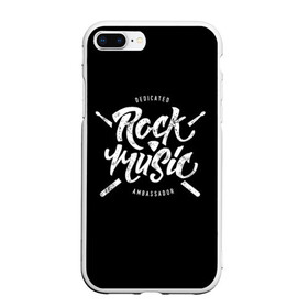 Чехол для iPhone 7Plus/8 Plus матовый с принтом Rock Music в Тюмени, Силикон | Область печати: задняя сторона чехла, без боковых панелей | alternative | band | metal | music | nickelback | rock | альтернатива | барабан | гитара | инструмент | метал | музыка | найклбэк | нирвана | рок