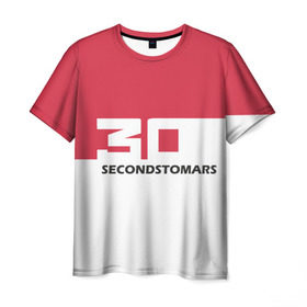 Мужская футболка 3D с принтом 30 Second To Mars в Тюмени, 100% полиэфир | прямой крой, круглый вырез горловины, длина до линии бедер | 30 second to mars | 30 секунд до марса | гитара | джаред лето | жанр | музыка | нью металл | рок | современная | шенон