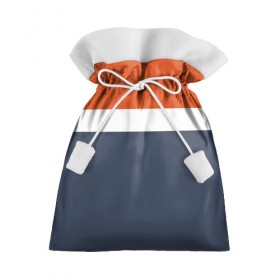 Подарочный 3D мешок с принтом Триколор в Тюмени, 100% полиэстер | Размер: 29*39 см | 2017 | белый | дизайн | классика | новинки | новое | оранжевый | полосы | популярное | синий | триколор