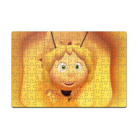 Пазл магнитный 126 элементов с принтом Пчелка Майя в Тюмени, полимерный материал с магнитным слоем | 126 деталей, размер изделия —  180*270 мм | Тематика изображения на принте: пчелка майя