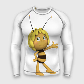 Мужской рашгард 3D с принтом Пчелка Майя в Тюмени,  |  | Тематика изображения на принте: пчелка майя