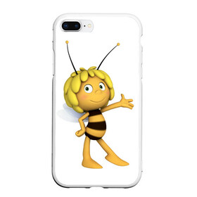 Чехол для iPhone 7Plus/8 Plus матовый с принтом Пчелка Майя в Тюмени, Силикон | Область печати: задняя сторона чехла, без боковых панелей | пчелка майя