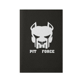 Мужская футболка 3D с принтом Pit Force в Тюмени, натуральная матовая кожа | размер 19,3 х 13,7 см; прозрачные пластиковые крепления | Тематика изображения на принте: pit force | белый | боец | друг человека | животные | питбуль | порода | собака | цвет | чёрный