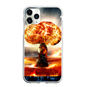 Чехол для iPhone 11 Pro Max матовый с принтом Атомный взрыв в Тюмени, Силикон |  | city | earth | explosion | mushroom | night | nuclear | sky | атомный | взрыв | город | гриб | земля | небо | ночь