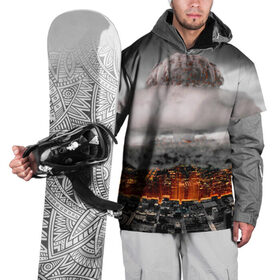 Накидка на куртку 3D с принтом Атомный взрыв в Тюмени, 100% полиэстер |  | Тематика изображения на принте: city | earth | explosion | heaven | mushroom | nuclear | атомный | взрыв | город | гриб | земля | небо