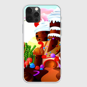 Чехол для iPhone 12 Pro Max с принтом Candy Town в Тюмени, Силикон |  | конфеты | пирожные | сладости | яркий