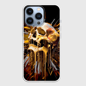 Чехол для iPhone 13 Pro с принтом Череп в Тюмени,  |  | background | black | clock | death | skeleton | skull | time | время | скелет | фон | часы | череп | черный