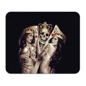 Коврик прямоугольный с принтом Скелетоны в Тюмени, натуральный каучук | размер 230 х 185 мм; запечатка лицевой стороны | background | black | cards | color | crown | death | game | girl | hearts | king | queen | skeleton | skull | spades | tattoo | девушки | игра | карты | королевы | король | короны | масть | пики | скелет | тату | фон | черви 