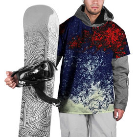 Накидка на куртку 3D с принтом Распыление красок в Тюмени, 100% полиэстер |  | Тематика изображения на принте: брызги | разноцветный | яркий