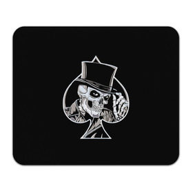 Коврик прямоугольный с принтом Скелетон в Тюмени, натуральный каучук | размер 230 х 185 мм; запечатка лицевой стороны | background | black | card | cylinder | death | game | hat | skeleton | skull | spades | suit | игра | карты | масть | пики | скелет | фон | цилиндр | череп | черный | шляпа