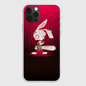 Чехол для iPhone 12 Pro Max с принтом Заяц с бензопилой в Тюмени, Силикон |  | бензопила | девушке | зайка | заяц | красная | мульт | мультфильм | прикол | ужас | цветы