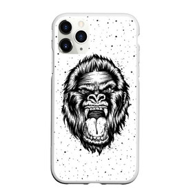 Чехол для iPhone 11 Pro Max матовый с принтом Рык гориллы в Тюмени, Силикон |  | Тематика изображения на принте: animal | beast | gorilla | head | monkey | nature | rage | roar | голова | горилла | жиивотное | зверь | обезьяна | природа | рык | ярость