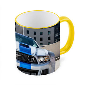 Кружка 3D с принтом Ford Shelby в Тюмени, керамика | ёмкость 330 мл | ford | mustang | shelby | авто | автомобили | машины | новинки | полоски | фары | форд
