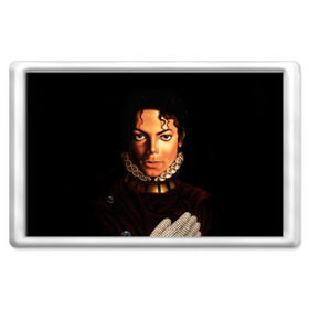 Магнит 45*70 с принтом Король Майкл Джексон в Тюмени, Пластик | Размер: 78*52 мм; Размер печати: 70*45 | king | michael jackson | pop music | король | майкл | музыка | перчатка | поп музыка