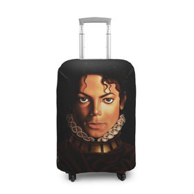 Чехол для чемодана 3D с принтом Король Майкл Джексон в Тюмени, 86% полиэфир, 14% спандекс | двустороннее нанесение принта, прорези для ручек и колес | king | michael jackson | pop music | король | майкл | музыка | перчатка | поп музыка