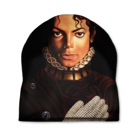 Шапка 3D с принтом Король Майкл Джексон в Тюмени, 100% полиэстер | универсальный размер, печать по всей поверхности изделия | Тематика изображения на принте: king | michael jackson | pop music | король | майкл | музыка | перчатка | поп музыка