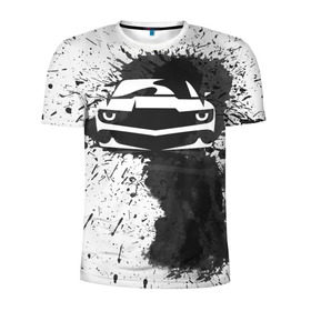Мужская футболка 3D спортивная с принтом Chevrolet Camaro в Тюмени, 100% полиэстер с улучшенными характеристиками | приталенный силуэт, круглая горловина, широкие плечи, сужается к линии бедра | camaro | chevrolet