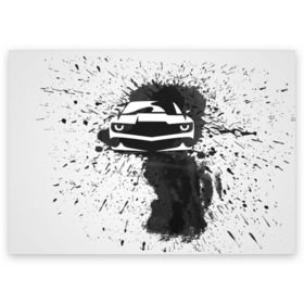 Поздравительная открытка с принтом Chevrolet Camaro в Тюмени, 100% бумага | плотность бумаги 280 г/м2, матовая, на обратной стороне линовка и место для марки
 | Тематика изображения на принте: camaro | chevrolet