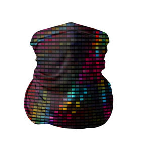 Бандана-труба 3D с принтом neon-abstract в Тюмени, 100% полиэстер, ткань с особыми свойствами — Activecool | плотность 150‒180 г/м2; хорошо тянется, но сохраняет форму | пиксельный