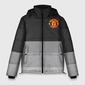Мужская зимняя куртка 3D с принтом Manchester United - Noise (Шум) в Тюмени, верх — 100% полиэстер; подкладка — 100% полиэстер; утеплитель — 100% полиэстер | длина ниже бедра, свободный силуэт Оверсайз. Есть воротник-стойка, отстегивающийся капюшон и ветрозащитная планка. 

Боковые карманы с листочкой на кнопках и внутренний карман на молнии. | manchester united | манчестер юнайтед | футбол