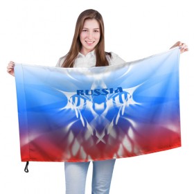 Флаг 3D с принтом Россия и узоры в Тюмени, 100% полиэстер | плотность ткани — 95 г/м2, размер — 67 х 109 см. Принт наносится с одной стороны | абстрактный | интересный | красивый | мода | новый | объем | патриотизм | плавный | россия | стиль | стильный | узор | цвет | яркий