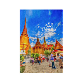 Обложка для паспорта матовая кожа с принтом Таиланд в Тюмени, натуральная матовая кожа | размер 19,3 х 13,7 см; прозрачные пластиковые крепления | Тематика изображения на принте: architecture | bangkok | clouds | landmark | people | sky | temple of the emerald buddha | thailand | tourism | архитектура | бангкок | достопримечательность | люди | небо | облака | таиланд | туризм | храм изумрудного будды