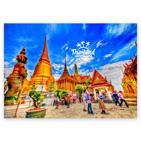Поздравительная открытка с принтом Таиланд в Тюмени, 100% бумага | плотность бумаги 280 г/м2, матовая, на обратной стороне линовка и место для марки
 | architecture | bangkok | clouds | landmark | people | sky | temple of the emerald buddha | thailand | tourism | архитектура | бангкок | достопримечательность | люди | небо | облака | таиланд | туризм | храм изумрудного будды