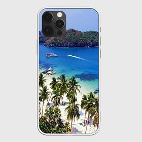 Чехол для iPhone 12 Pro Max с принтом Таиланд в Тюмени, Силикон |  | Тематика изображения на принте: beach | clouds | islands | palm trees | people | sand | sea | ships | sky | thailand | tourism | корабли | люди | море | небо | облака | острова | пальмы | песок | пляж | таиланд | туризм