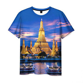 Мужская футболка 3D с принтом Таиланд в Тюмени, 100% полиэфир | прямой крой, круглый вырез горловины, длина до линии бедер | таиланд