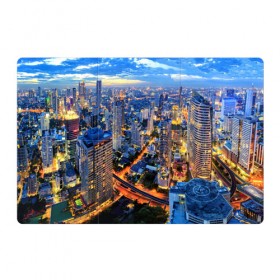 Магнитный плакат 3Х2 с принтом Таиланд в Тюмени, Полимерный материал с магнитным слоем | 6 деталей размером 9*9 см | architecture | bangkok | city | lights | night | sky | skyscrapers | sunset | thailand | архитектура | бангкок | город | закат | небо | ночь | огни | таиланд