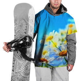 Накидка на куртку 3D с принтом Ромашка полевая в Тюмени, 100% полиэстер |  | Тематика изображения на принте: flower | лето | поле | полевой цветок | цветочки | цветы